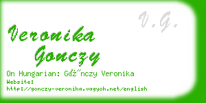 veronika gonczy business card